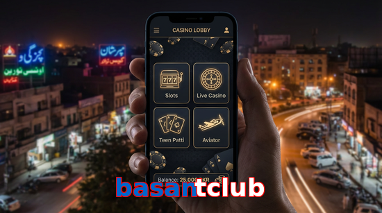 Main screen of Basantclub app page for PK players