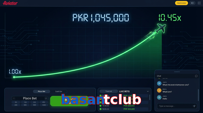 Main screen of Basantclub aviator page for PK players