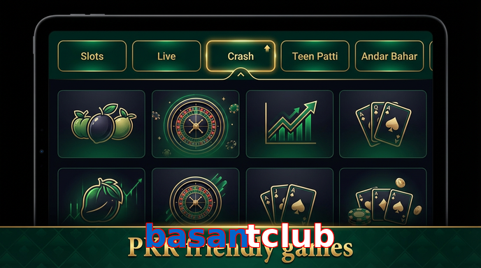 Game list for Basantclub games section